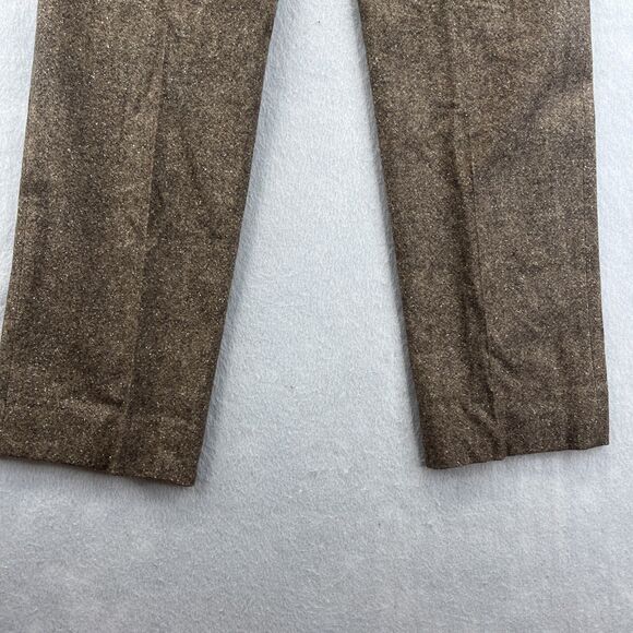 Bar III Mens Brown Textured Wool Blend Slim Fit Suit Pants Size 34W 34L Twill - Picture 8 of 15